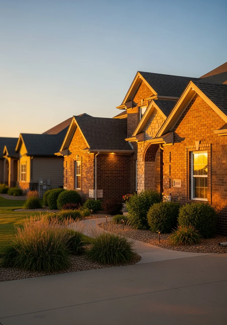 Dickinson home with quality exterior work and landscaping reflecting the city's residential standards.